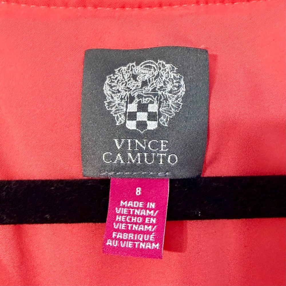 Vince Camuto Tiered Babydoll Dress Size 8 Summer Wedding Vacation Brunch Party - Picture 4 of 7